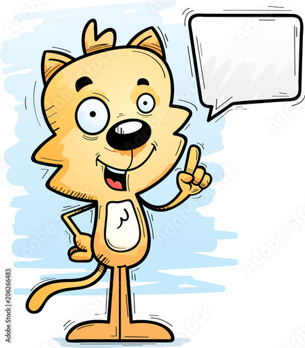 Cartoon Male Cat Talking