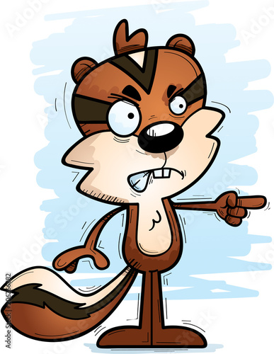 Angry Cartoon Male Chipmunk