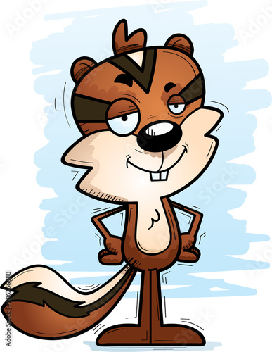 Confident Cartoon Male Chipmunk