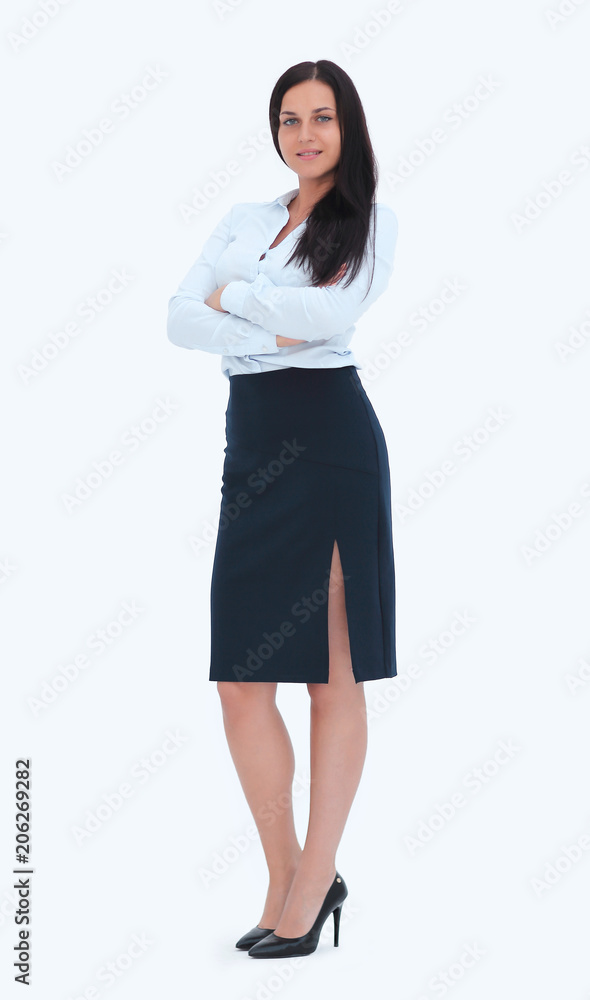 Full body portrait of a confident business woman Full body portrait of a confident business woman