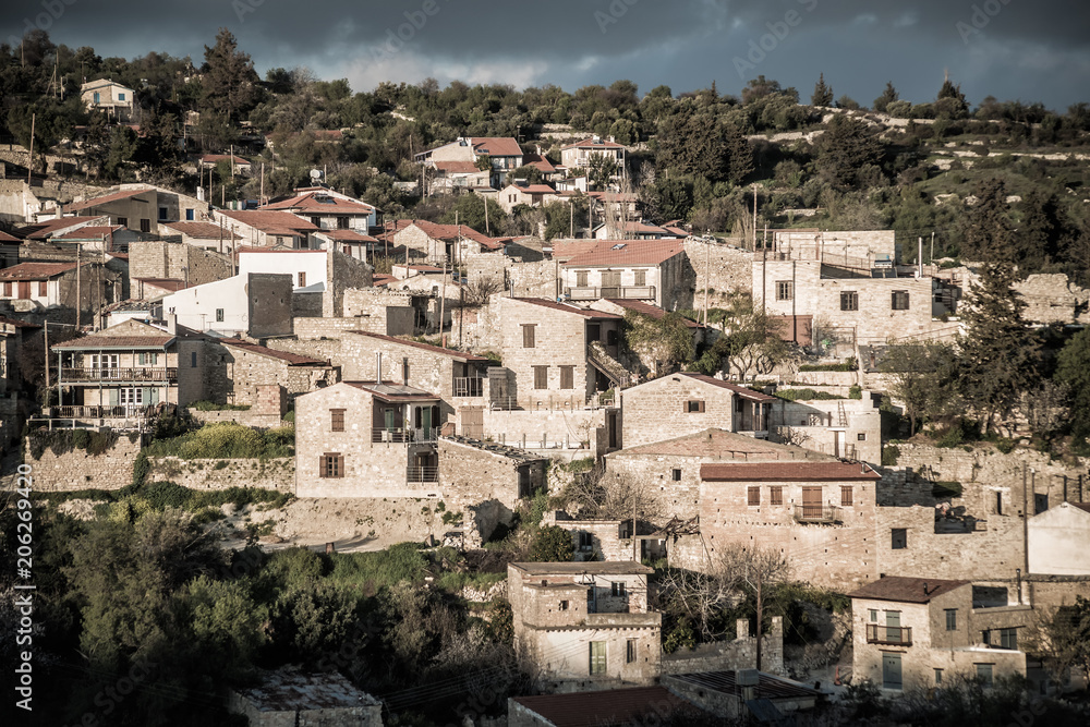 View of Vouni village. Limassol District. Cyprus
