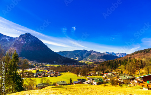 View on village Schoenau by Koenigsee in the Bavarian Alps - Germany photo