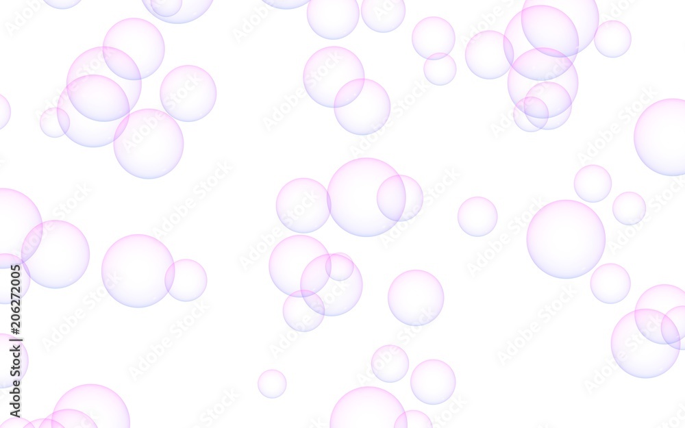 Light pastel colored background with pink bubbles. Wallpaper, texture with  bubbles. Stock Illustration | Adobe Stock