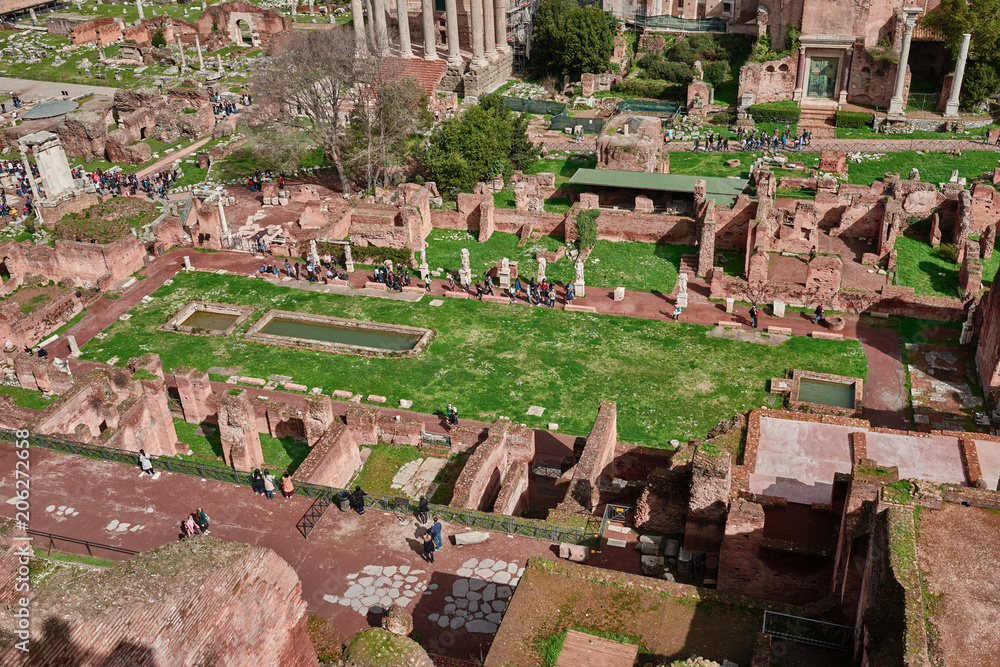 Rome, ruins of the imperial holes