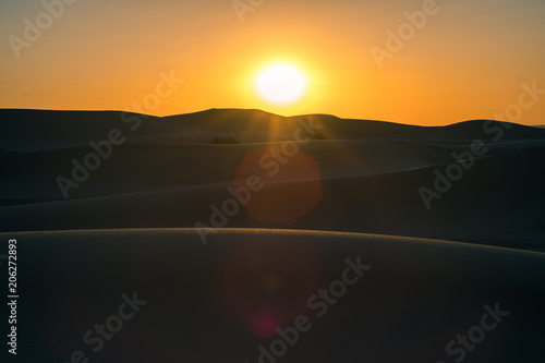 dunes and sand in desert landscape © maqzet