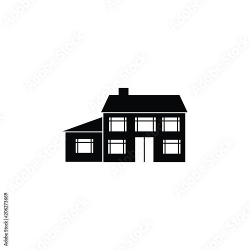 house with an extension icon. Element of travel icon for mobile concept and web apps. Thin line house with an extension icon can be used for web and mobile. Premium icon