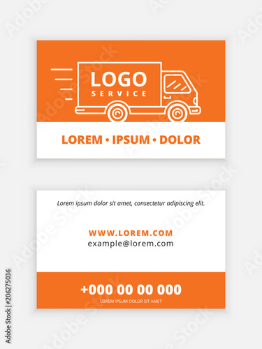Business card template delivery service
