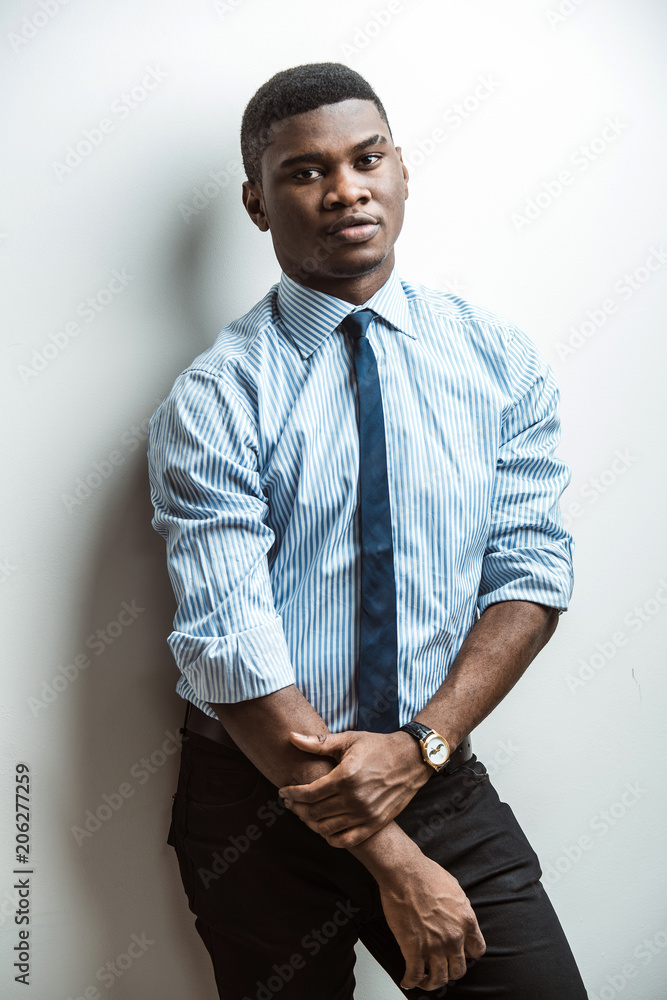 Portrait of attractive young African 