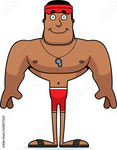Cartoon Smiling Lifeguard