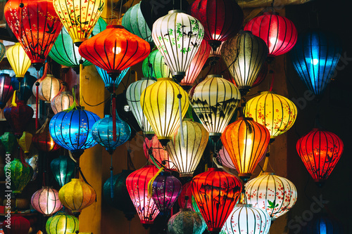 Beautiful lantern in Hoi An old town. Royalty high-quality stock image of very much lantern for sale and decoration in Hoi An. Hoi An  once known as Faifo and noted as a UNESCO World Heritage Site