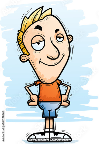 Confident Cartoon Man