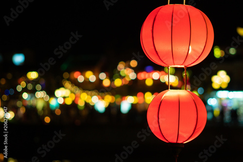 Wallpaper Mural Beautiful lantern in Hoi An old town. Royalty high-quality stock image of very much lantern for sale and decoration in Hoi An. Hoi An, once known as Faifo and noted as a UNESCO World Heritage Site Torontodigital.ca