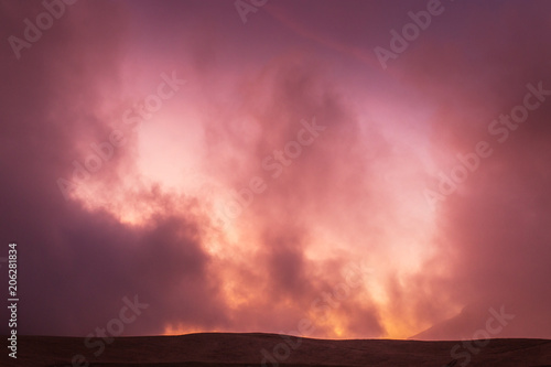 Purple sunset. © mallmo