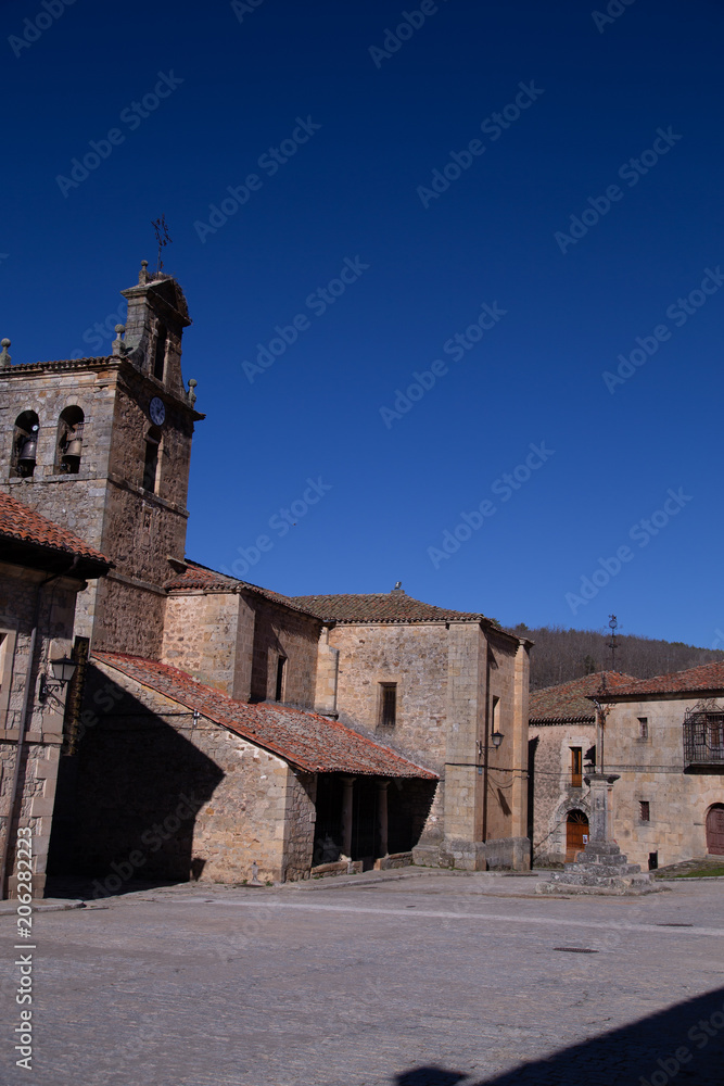Village of Molinos de Duero in Soria Spain