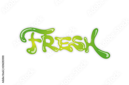 Creative letter juice green symbol design