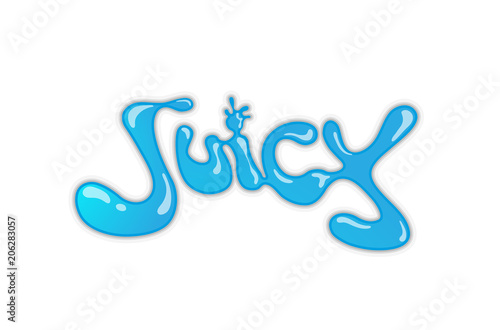 Creative letter juice symbol design