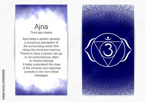 Sixth, third eye chakra - Ajna. 