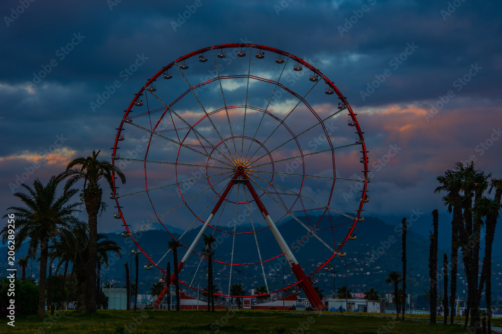 The Ferris wheel in the Batumi