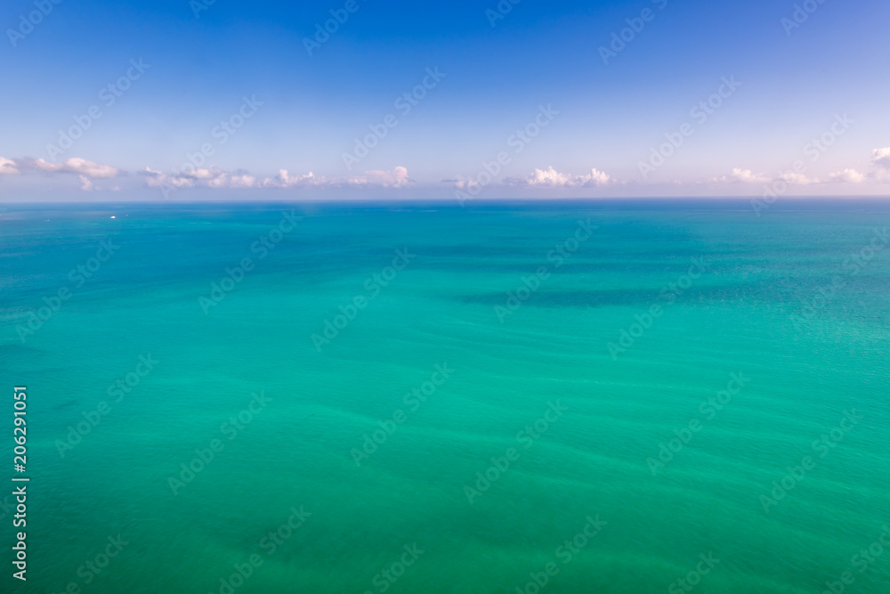 Aerial of the Caribbean Sea