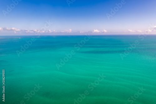 Aerial of the Caribbean Sea