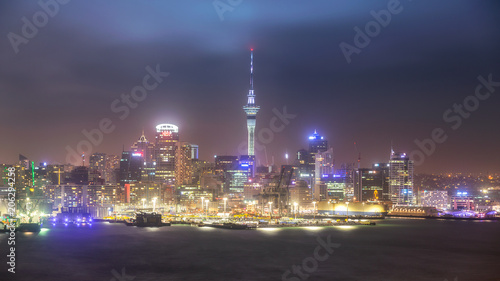 Auckland Cityscape from Devonport, New Zealand