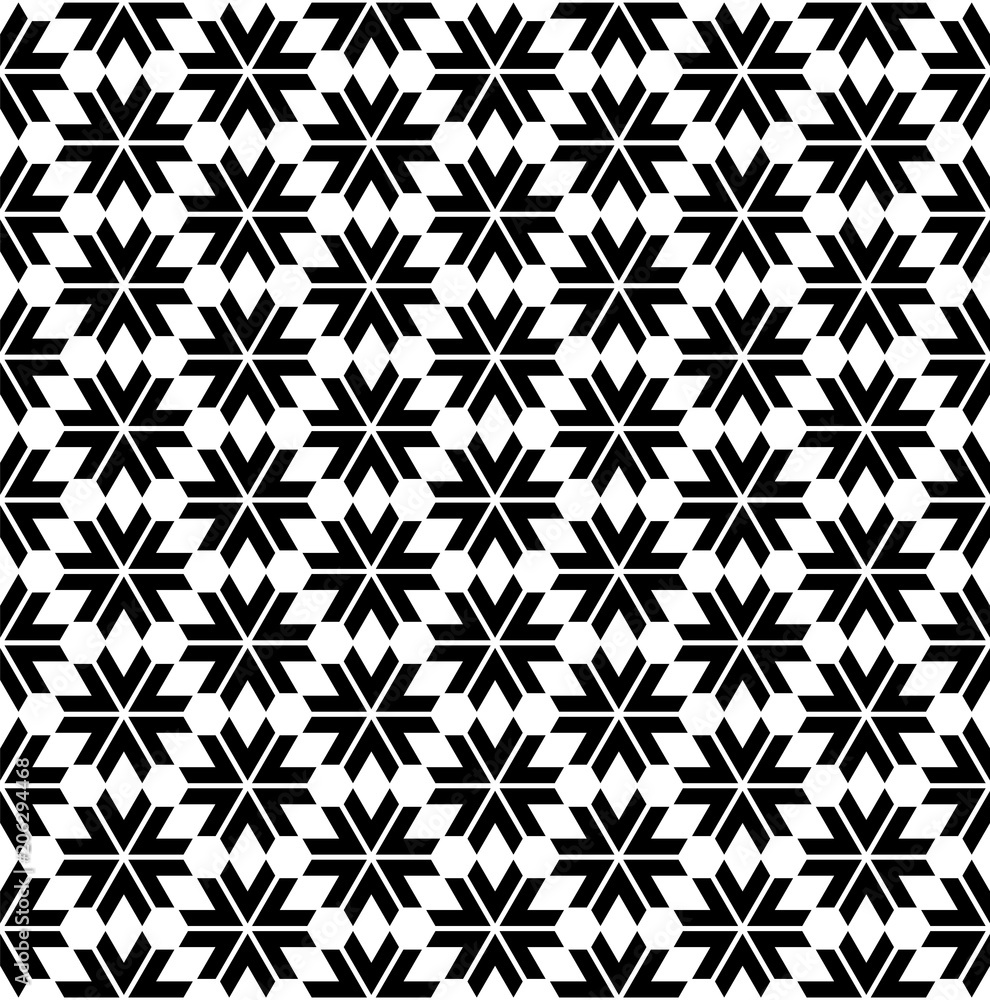 Seamless geometric pattern based on Kumiko ornament