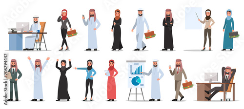 set of businessman character poses no 8
