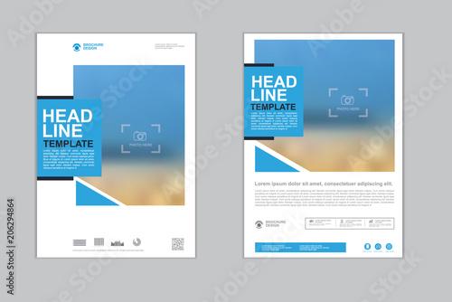 Templates presentation for annual report, flyer, leaflet, brochure, corporate report, advertising. vector design. no3