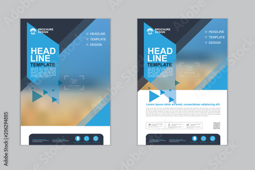 Templates presentation for annual report, flyer, leaflet, brochure, corporate report, advertising. vector design. no4