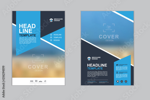 Templates presentation for annual report, flyer, leaflet, brochure, corporate report, advertising. vector design. no5
