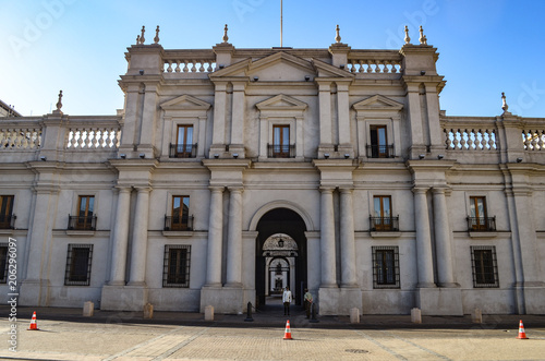 Palacio de La Moneda, or La Moneda, the seat of the President of the Republic of Chile in Santiago