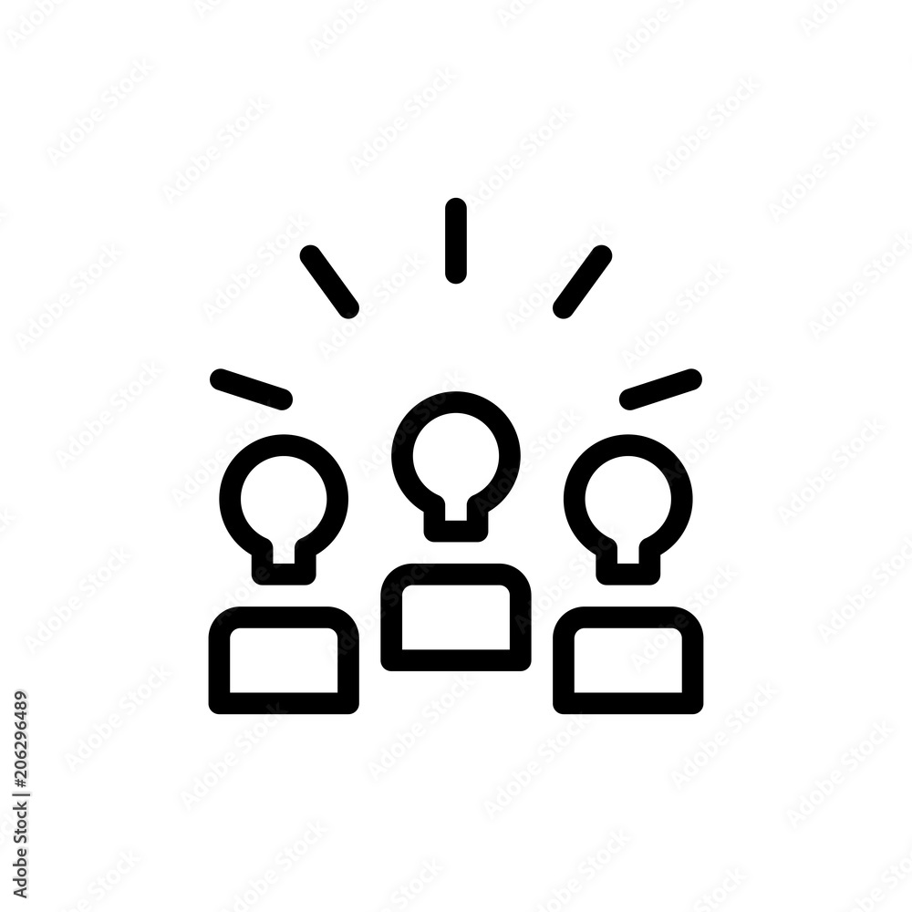 brainstorm icon vector illustration brainstorm icon vector illustration