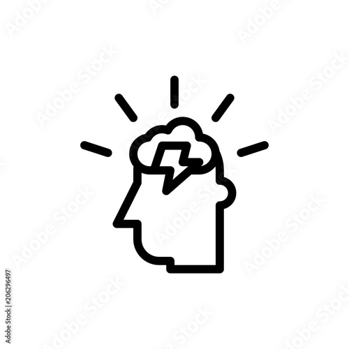 brainstorm icon vector illustration