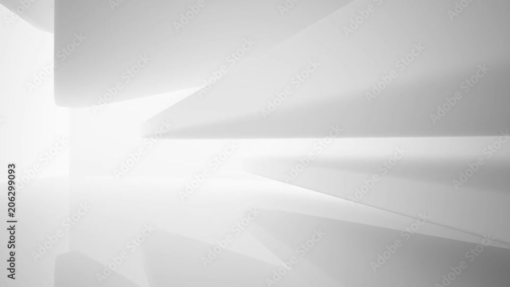 Abstract white interior multilevel public space with window. 3D animation and rendering. Abstract white interior multilevel public space with window. 3D animation and rendering.