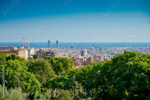 view of Barcelona. Catalonia, Spain
