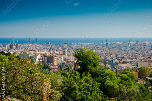view of Barcelona. Catalonia, Spain 