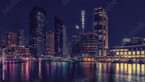 Promenade and canal in Dubai Marina