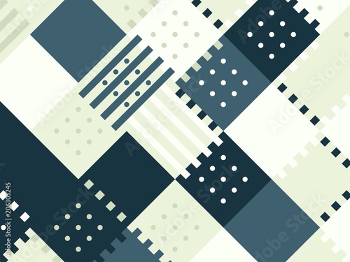 Colored abstract flat pattern background. Geometric hipster patch