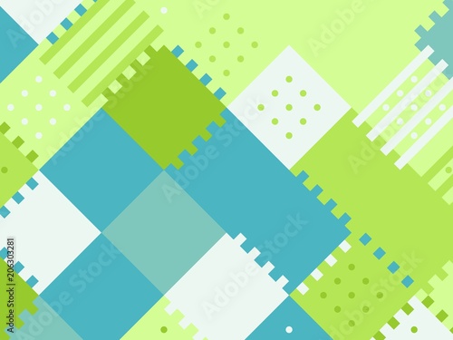 Colored abstract flat pattern background. Geometric hipster patch