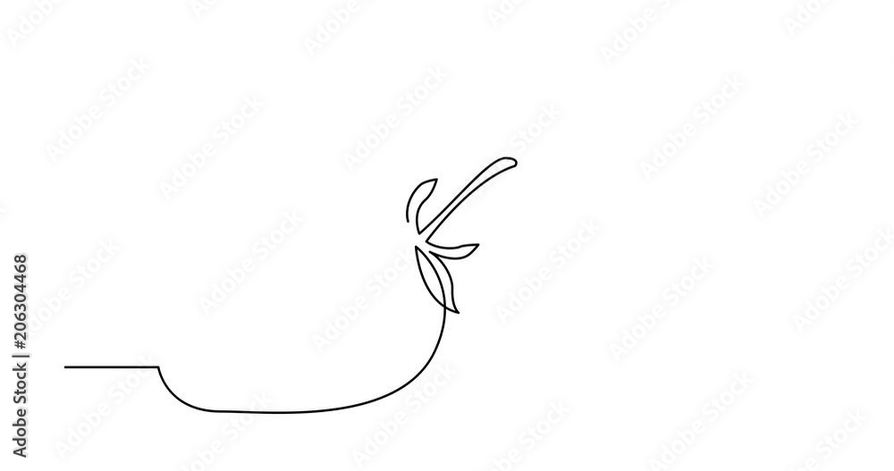 Self drawing animation of one line drawing of isolated vector object - strawberry Self drawing animation of one line drawing of isolated vector object - strawberry