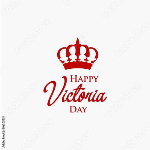 Obraz na plátně Happy Victoria Day Vector Template Design Illustration