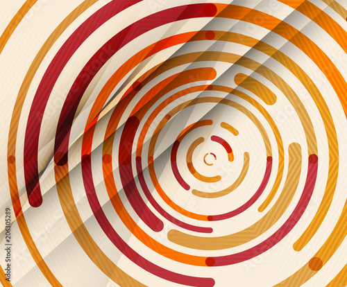 Circular lines  circles  geometric abstract background