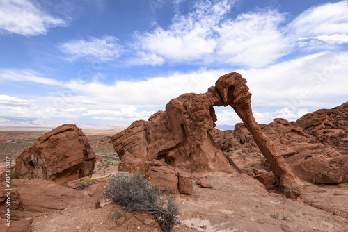 Nationalpark Canyon of fire in Nevada-elephant rock photo