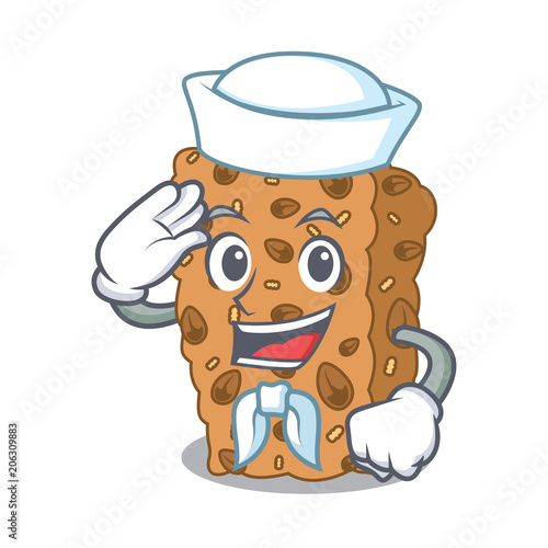 Sailor granola bar character cartoon