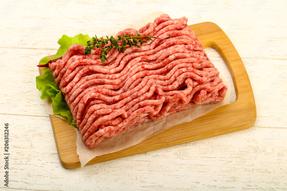 Raw minced beef meat Raw minced beef meat