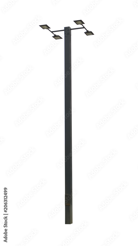 The image of a street lamp on white background.