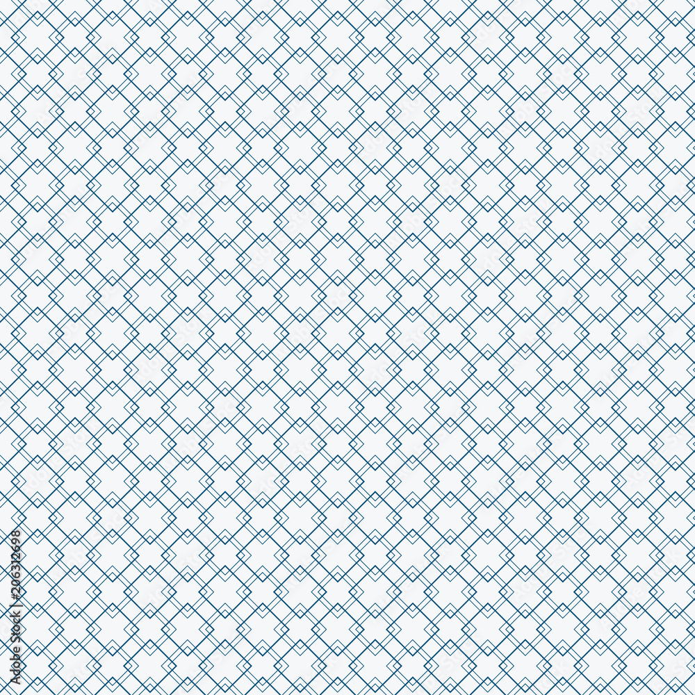 Abstract blue squares pattern on white background.