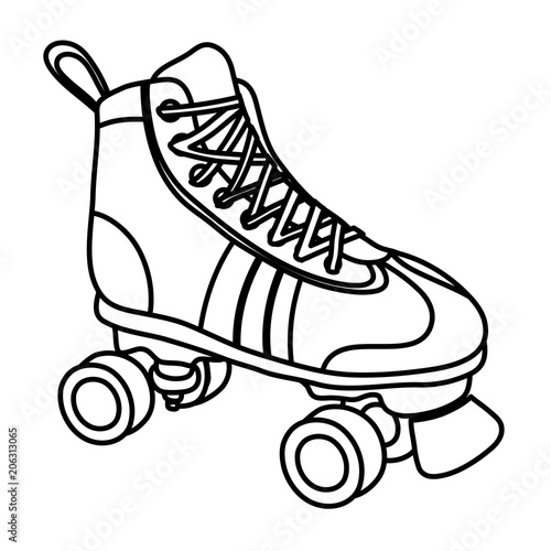 line roller skate style fun sport