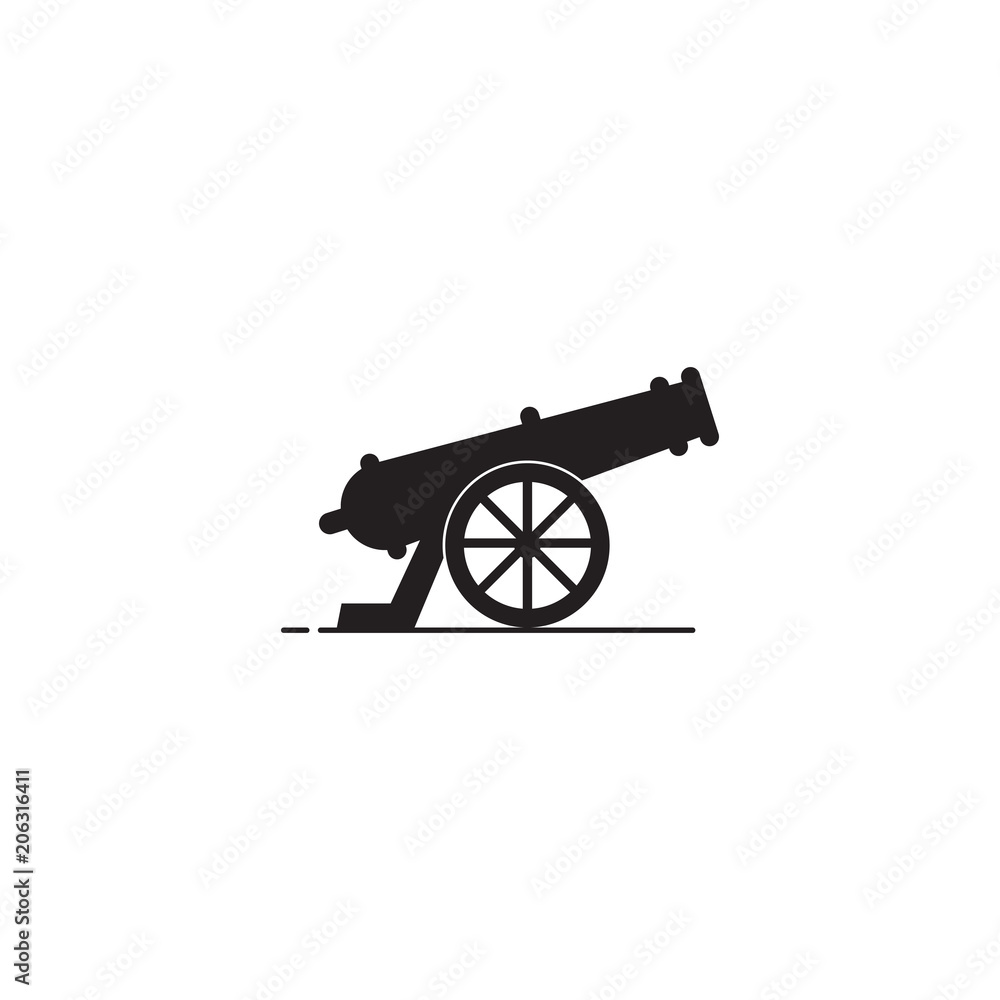 Cannon vector icon Stock Vector Adobe Stock