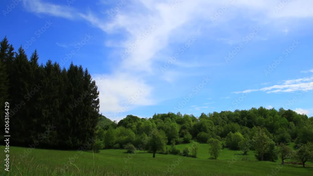 Time lapse of spring landscape in Pyrenean countryside, Aude in southern of France
Time lapse of spring landscape in Pyrenean countryside, Aude in southern of France